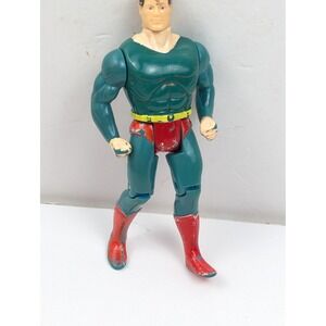 Vintage Superman Action Figure Toy Jointed Arms Legs‎ Red Boots Collectible